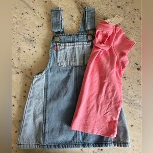 Levi Denim Overall Jumper Set